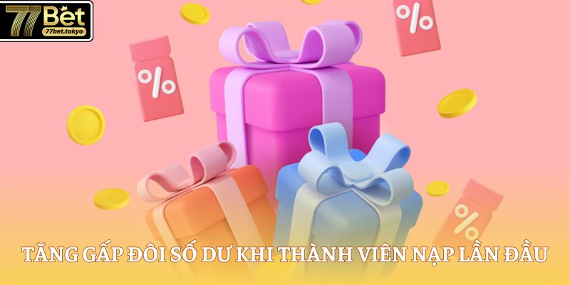 Nạp Tiền 77Bet - Bước Khởi Đầu Cho Trải Nghiệm Hấp Dẫn 4 Tăng gấp đôi số dư khi thành viên nạp lần đầu